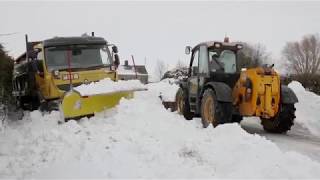 Snow plough rescued by local farmers [upl. by Nnaeitak]