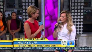 Hilary Duff performs Confetti and Sparks at Good Morning America [upl. by Nelleoj865]