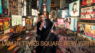 HAUSER ITS UP TO YOU NEW YORK NEW YORK IN TIMES SQUARE 2022 FRANK SINATRA LONG HAPPY VERSION [upl. by Lyrej214]