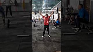 CrossFit WOD  5RFT  8 ground to overhead  10 Bar facing burpees crossfit viralshort shorts [upl. by Naerol]