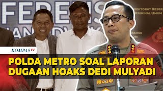 Polda Metro Jaya Tindak Lanjuti Laporan Dugaan Hoaks Dede dan Dedi Mulyadi di Kasus Vina [upl. by Mcallister]