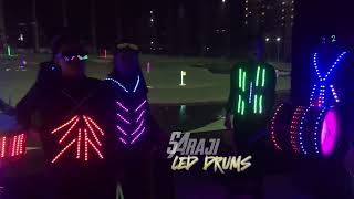 Saraji percussion LED drums kostum LED jakarta event golf percussion [upl. by Bowman]