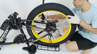 How to remove and install the rear wheel of Keteles K800 electric bicycle mountainbike ebikestyle [upl. by Apple773]