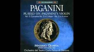 Played on Paganinis Violin Paganini Violin Concerto No 5 [upl. by Ainollopa]