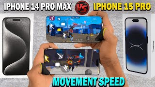 iPhone 15 Pro Vs iPhone 14 Pro Max  God of Sensitivity😱 Gaming Comparison Free Fire 2024 [upl. by Nuris]