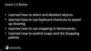 Lesson 12 Vectorworks Foundation Course  Selection and Snapping [upl. by O'Reilly719]