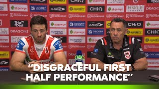 Flanagan apologises amp walks out embarrassed by “terrible performance”  Dragons Press Conference [upl. by Aser]