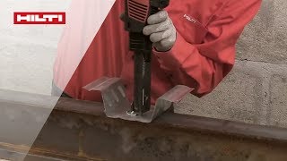 Установка анкерных упоров HVB Монтажный пистолет Hilti DX 76 [upl. by Squier545]