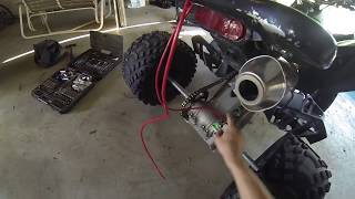 How to bleed rear brakes KFX450r [upl. by Nolos]