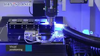 Glass Cutting Holes on Watch  Hans Laser Fiber Laser Cutting Machine [upl. by Attemaj]