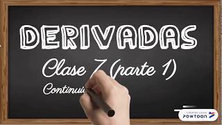 Derivadas clase 7 parte 1  Continuidad y Derivabilidad [upl. by Airamesor]