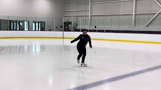 Grace Do Pre Bronze Skating Skills Test [upl. by Scheers288]