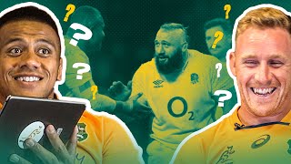 Wallabies Players Test Their Australia v England Rugby Trivia [upl. by Georgeta]