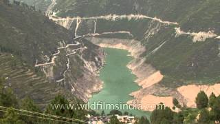 Tehri Dam as seen before the floods [upl. by Nnovahs]