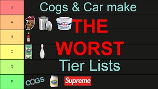 we made the WORST tier lists [upl. by Eleph938]