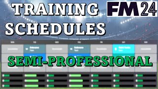 How I Set Up Training Schedules For SemiProfessional Teams In FM24 [upl. by Osrit440]