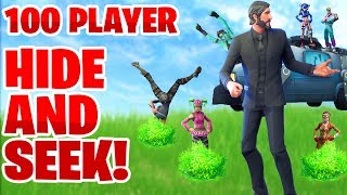 100 PLAYER Hide and Seek In Fortnite [upl. by Attekram627]