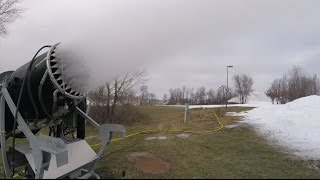 Snowmaking is underway at Elm Creek Park [upl. by Maxim991]