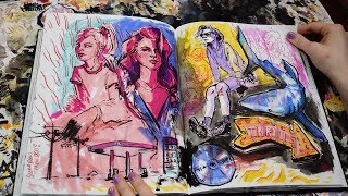 sketchbook tour  aug17feb18 [upl. by Kauppi]