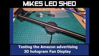 Amazon 3D Hologram Spinning Fan LED Display  Unbox Setup amp Customize [upl. by Christabelle]