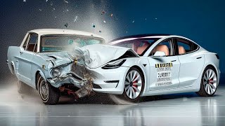 NEW CAR VS OLD CAR CRASH TEST [upl. by Nyledam]