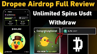 Dropee Airdrop Wallet Connect  Dropee Airdrop 10 Usdt Withdraw  Dropee Airdrop Listing Date [upl. by Naerad72]