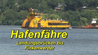 Hafenfähre Linie 62  von den Landungsbrücken bis Finkenwerder [upl. by Ridglea436]