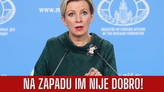 MARIJA ZAHAROVA ZAKUCALA KOMPLETNI ZAPAD [upl. by Anyehs]