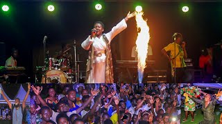 Fire Falls 🔥 Odehyieba Priscilla worships with Suaman Dadieso  Freddyfest Gospel Rock Show [upl. by Enyluqcaj]