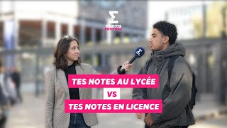 Tes notes au lycée VS tes notes en licence [upl. by Julee]