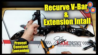 How to Install a VBar Bracket and Extension on a Recurve Bow [upl. by Jallier521]