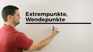 Extrempunkte Wendepunkte Berechnungen Übersicht Kurvendiskussion  Mathe by Daniel Jung [upl. by Oir]