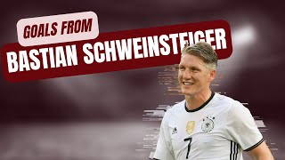 A few career goals from Bastian Schweinsteiger [upl. by Maples]