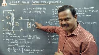 AUTO TRANSFORMER  CONSTRUCTION  WORKING IN TAMIL [upl. by Penni]