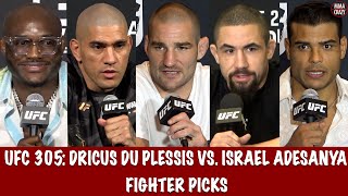 UFC 305 Dricus Du Plessis vs Israel Adesanya Fighter Picks [upl. by Niddala]