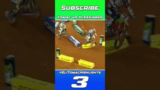 Epic Motocross Battle Eli Tomac vs Aaron Plessinger elitomac motocross supercross [upl. by Aihsekat668]