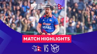 Nepal vs Namibia Match Highlights  Nepal T20I Tri Series [upl. by Reddin]