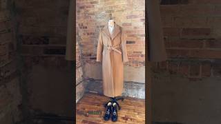 Client creation women’s custom overcoat in tan beige [upl. by Sussna269]