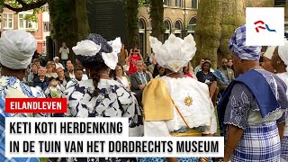 Keti Koti herdenking 2024 in de tuin van het Dordrechts Museum [upl. by Aseeral]