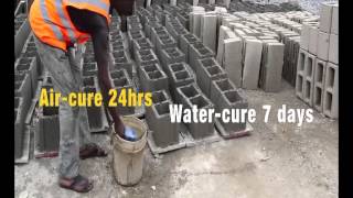 EPISODE 3 How to Make a Standard Cement Block [upl. by Eicirtap]