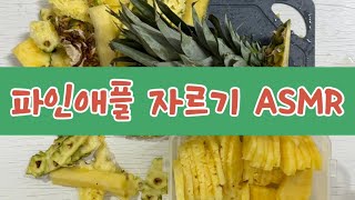 파인애플 자르는 방법 중부대학교 재미있는소리의세계 asmr 파인애플 자르기 [upl. by Pinto]