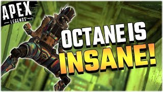 NEW HERO OCTANE IS INSANE  Winning a SOLO match with Octane Apex Legends PS4 [upl. by Artimid]