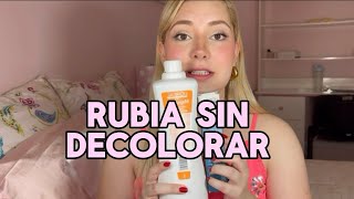 Rubia SIN DECOLORACIÓN  con Superaclarantes 💁🏼‍♀️💜 cabello cabellorubio rubios superaclarante [upl. by Henka]