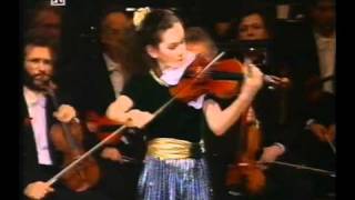 Young Hilary Hahn plays Bach Gigue in d minor [upl. by Forster]