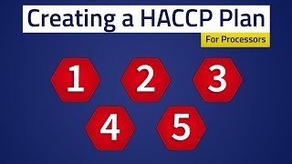 Food Safety  Creating a HACCP Plan [upl. by Chaille]