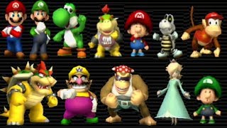 Mario Kart Wii  All Characters [upl. by Inaja550]