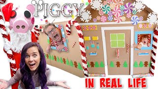 Roblox PIGGY In Real Life  ProHacker Trapped us in a Giant Box Fort [upl. by Slein]