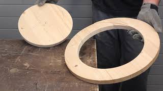 Amazing Technique for jigsaw circle cutting jig [upl. by Aedrahs]