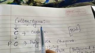 Tissue Class 9th Part 4 Collenchyma tissue [upl. by Ridan]