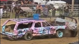 Schaghticoke Fair Demolition Derby V8’s 9423 [upl. by Nylecyoj]